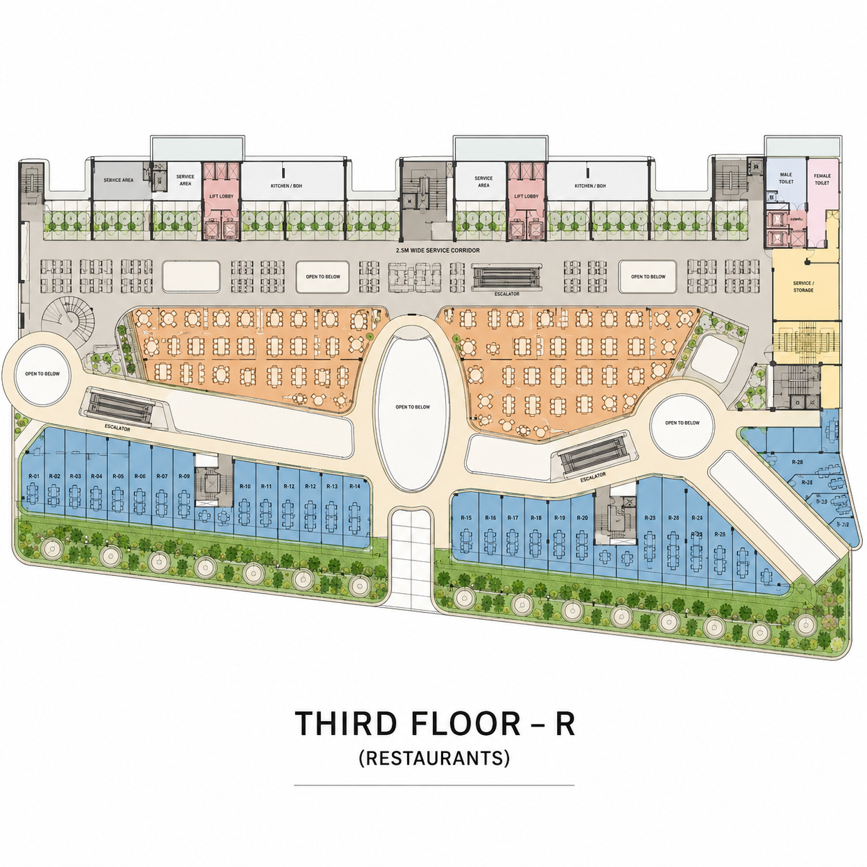 Third Floor Restaurants floor plan