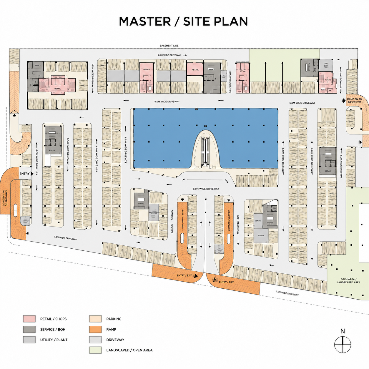 M3M Jewel Crest Avenue site plan