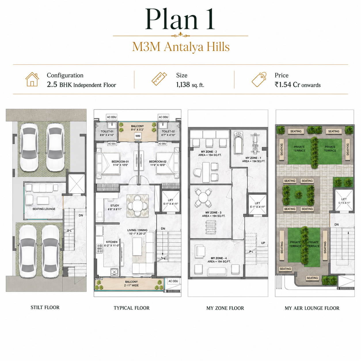 2.5 BHK   floor plan