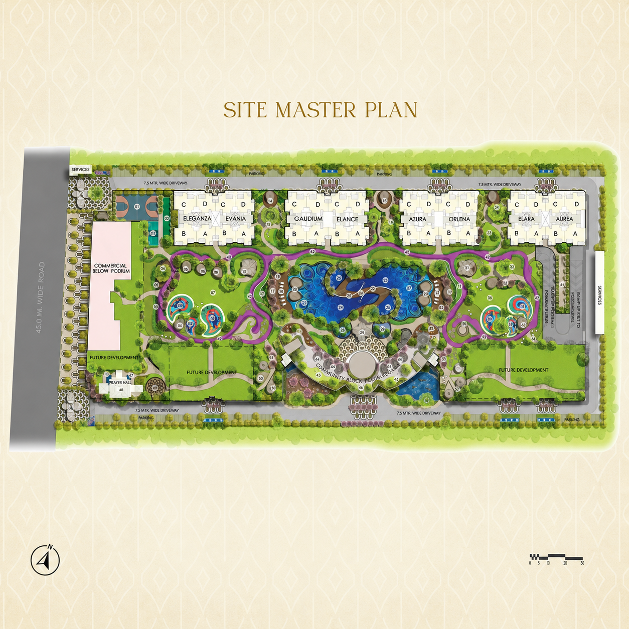 Gaur Alaris site plan