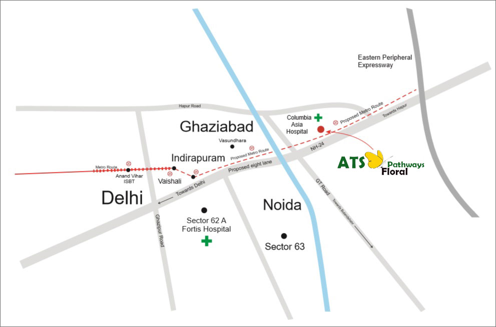 ATS Floral Pathways location map