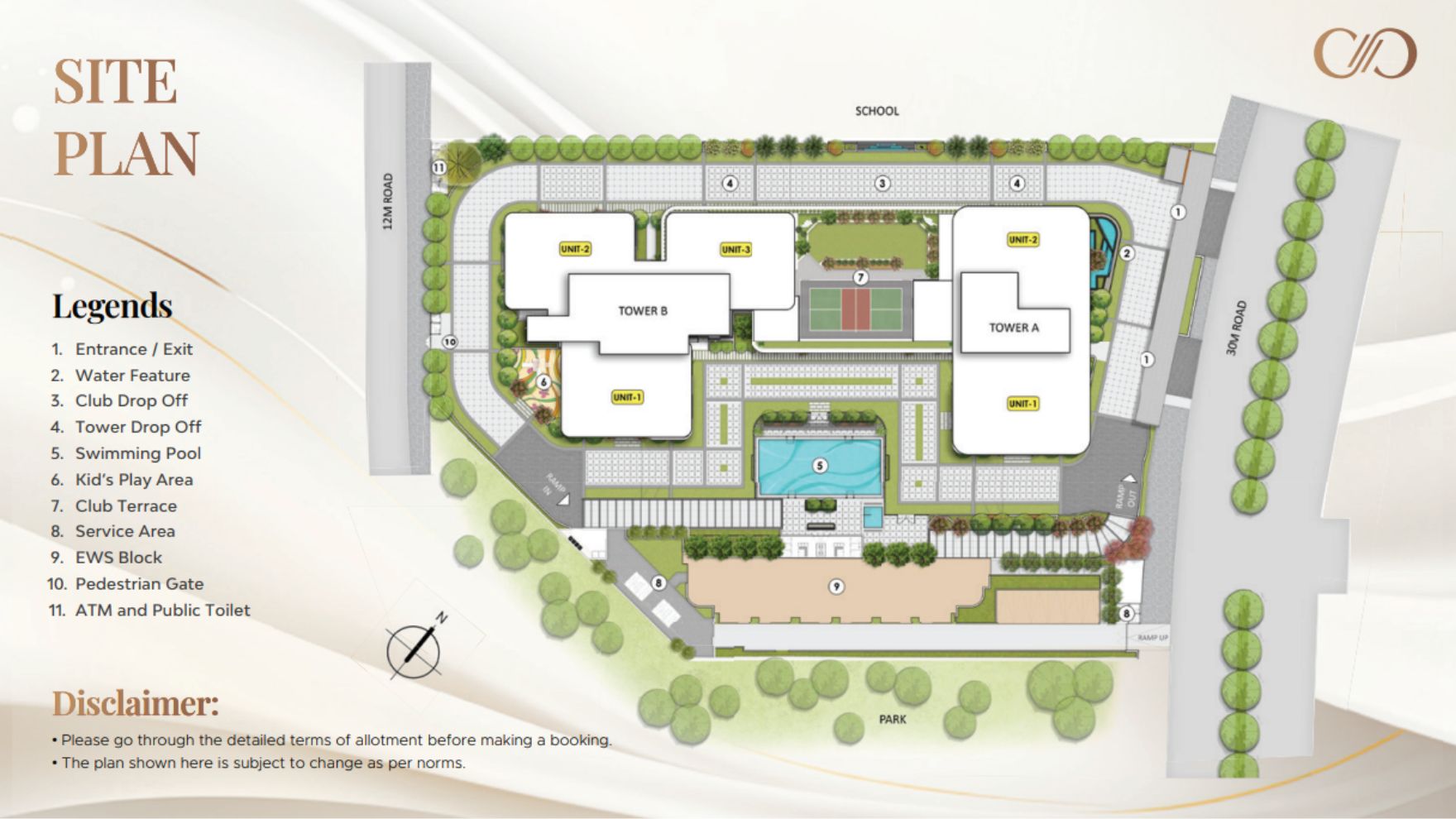 Eldeco Camelot site plan