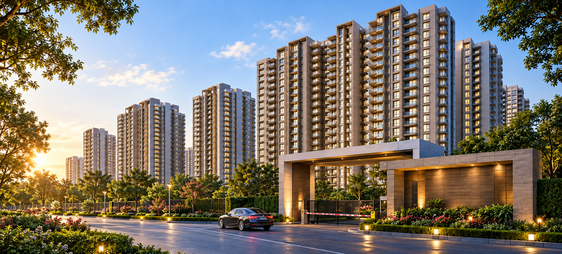 Upcoming Gaur Sector 18 — exterior view