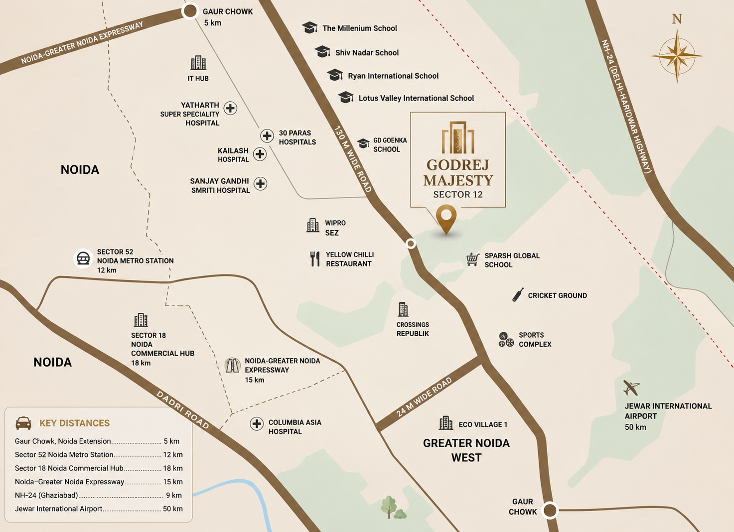 Godrej Riverine location map