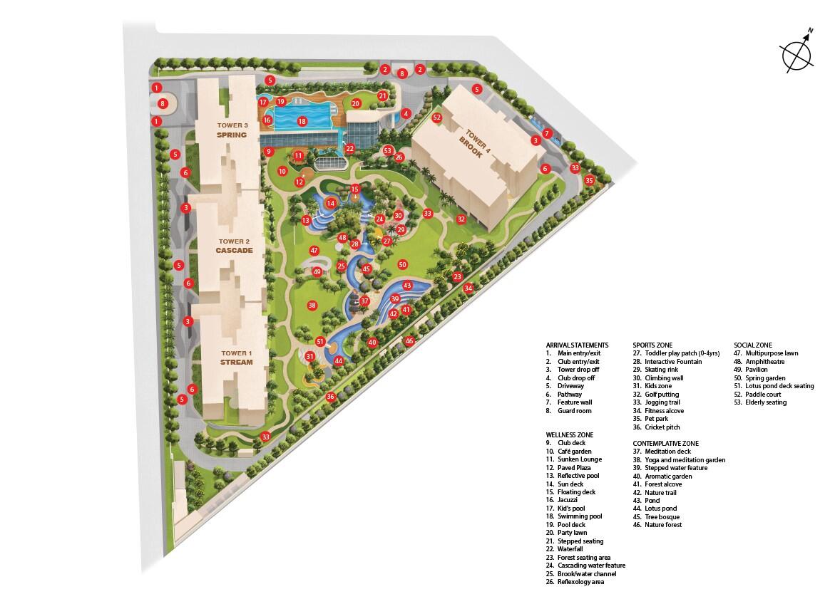 Godrej Riverine site plan