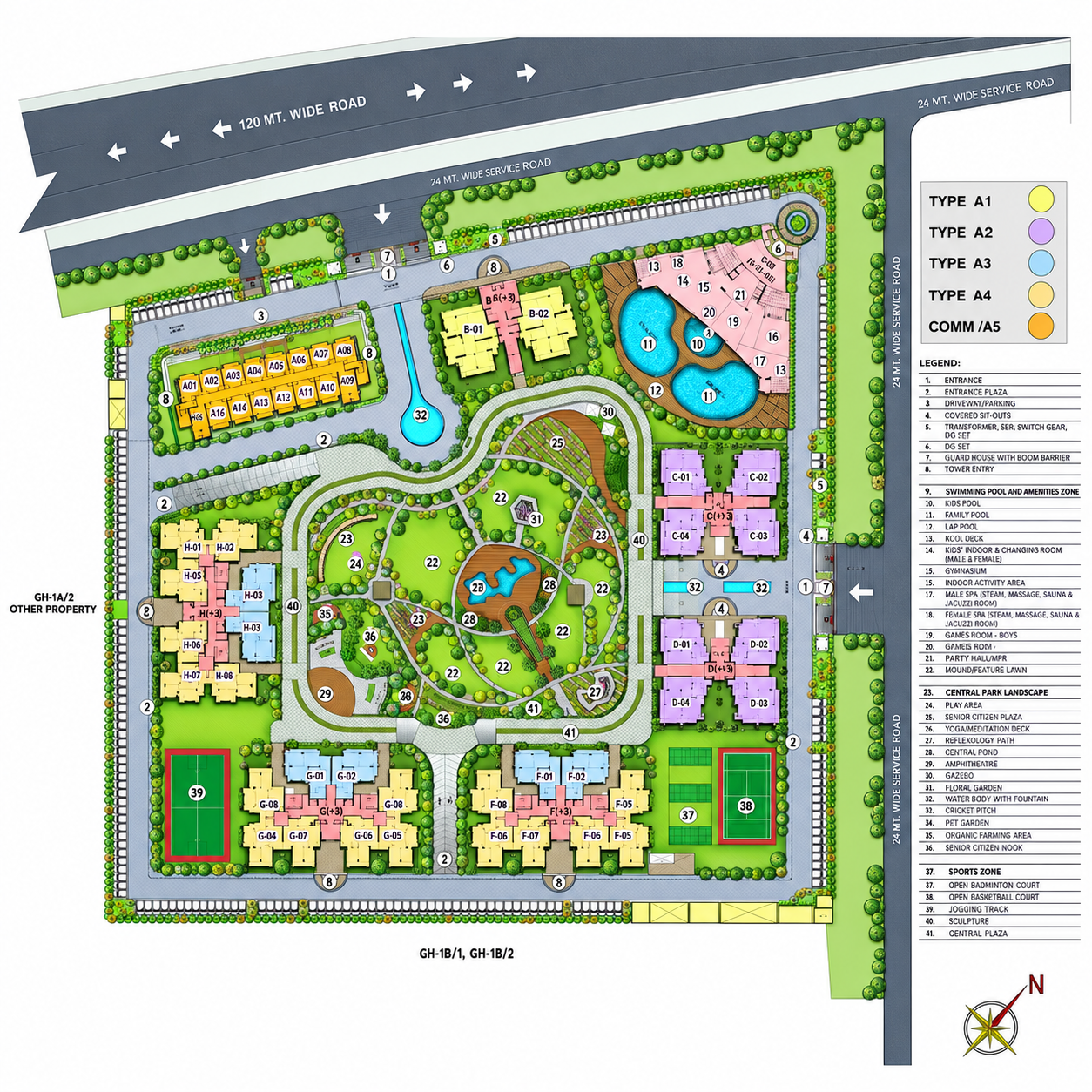 Purvanchal Sunbliss site plan