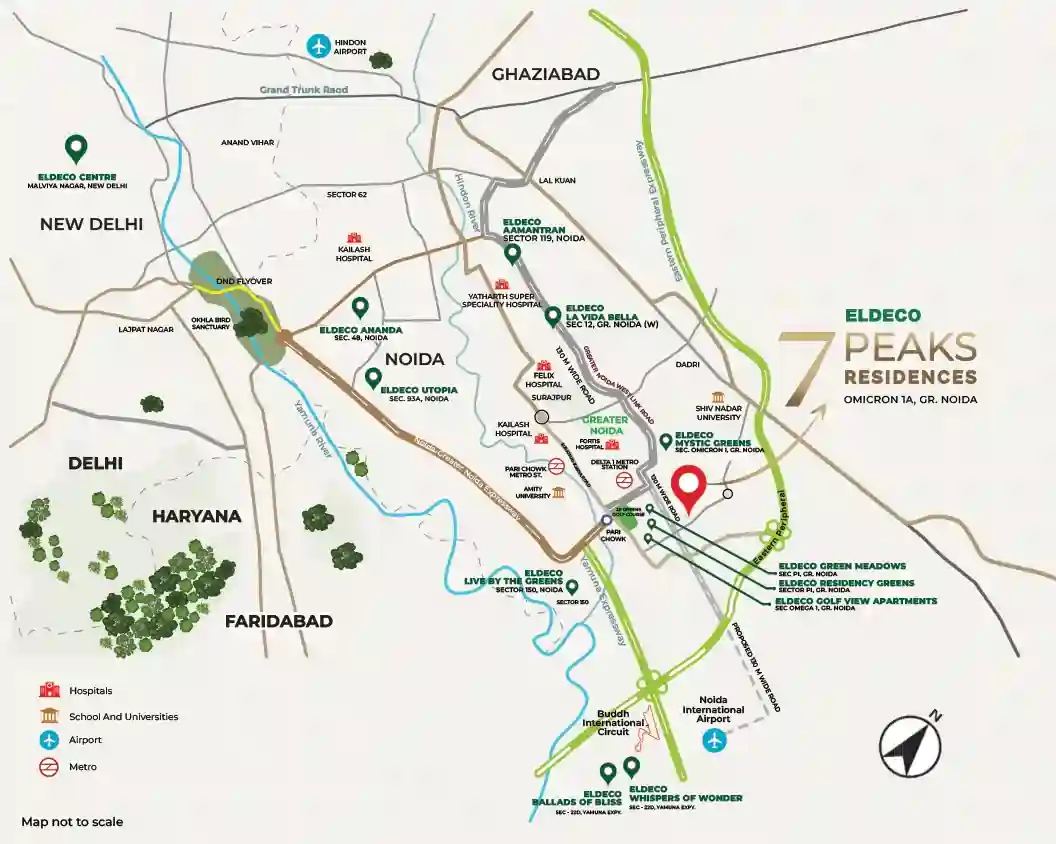 7 Peaks Residences location map